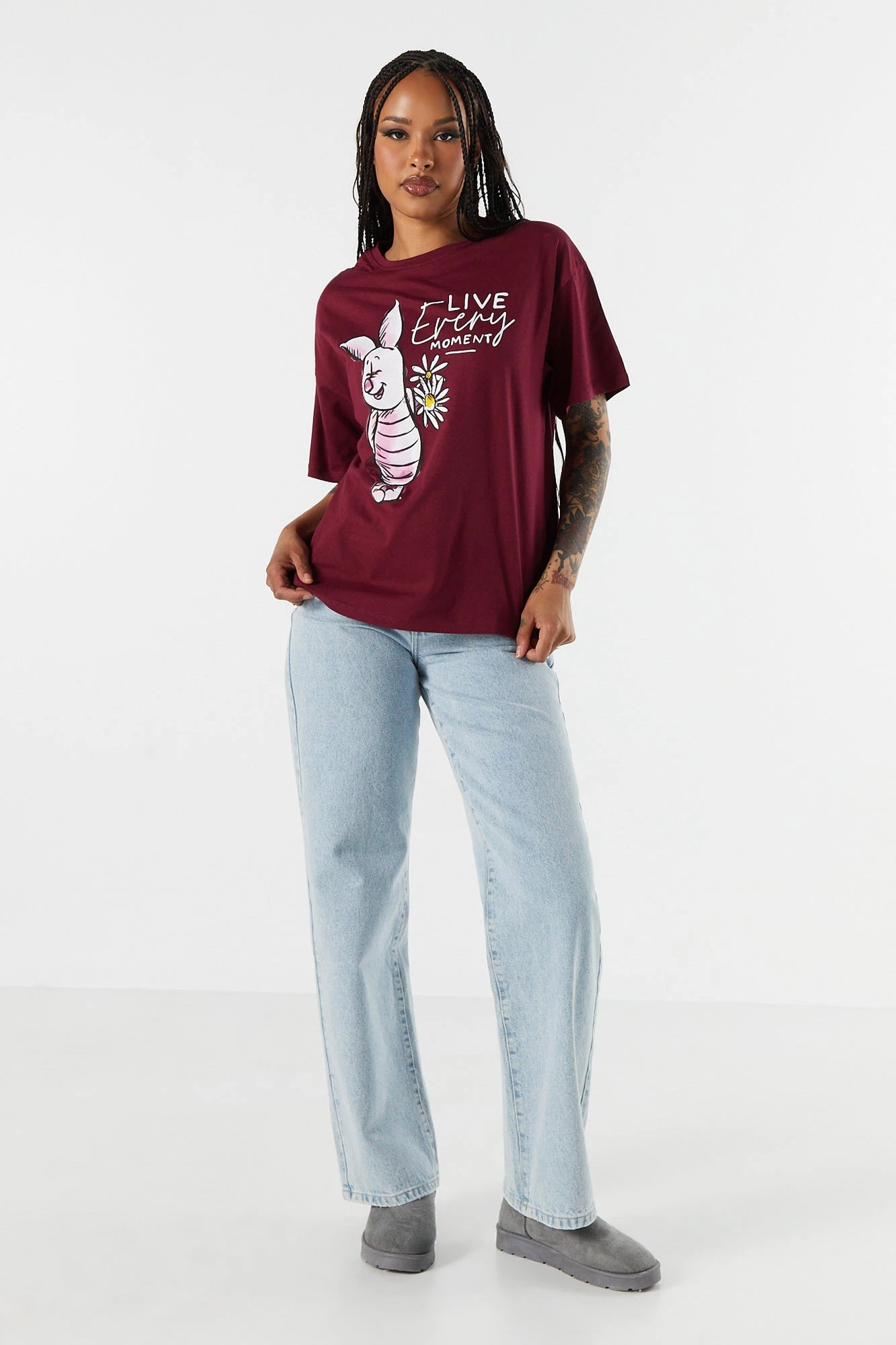 Piglet Graphic Boyfriend T-Shirt 5 Piglet Graphic Boyfriend T-Shirt - Image 3