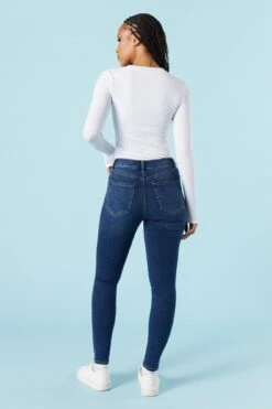 Dark Wash Miami High Rise Skinny Jean -Mini Aura Shop 075639071003 39 2