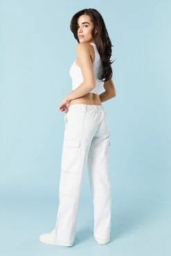 Elastic Waist Cargo Jean 13 Elastic Waist Cargo Jean -Mini Aura Shop 075639071213 11 2