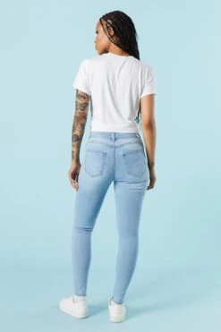 Light Wash Rio Mid Rise Skinny Jean 7 Light Wash Rio Mid Rise Skinny Jean -Mini Aura Shop 075639072012 38 2