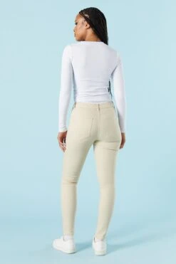 Tan Miami High Rise Skinny Jean -Mini Aura Shop 075639075656 24 2