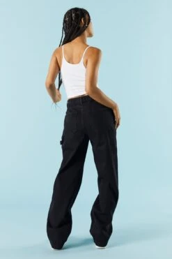 Black High-Rise Carpenter Jean -Mini Aura Shop 075639661344 01 2