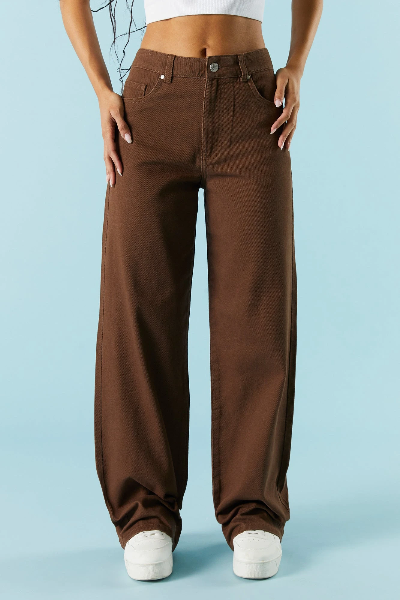 Brown High-Rise Osaka Bull Denim Baggy Jean 4 Brown High-Rise Osaka Bull Denim Baggy Jean - Image 2