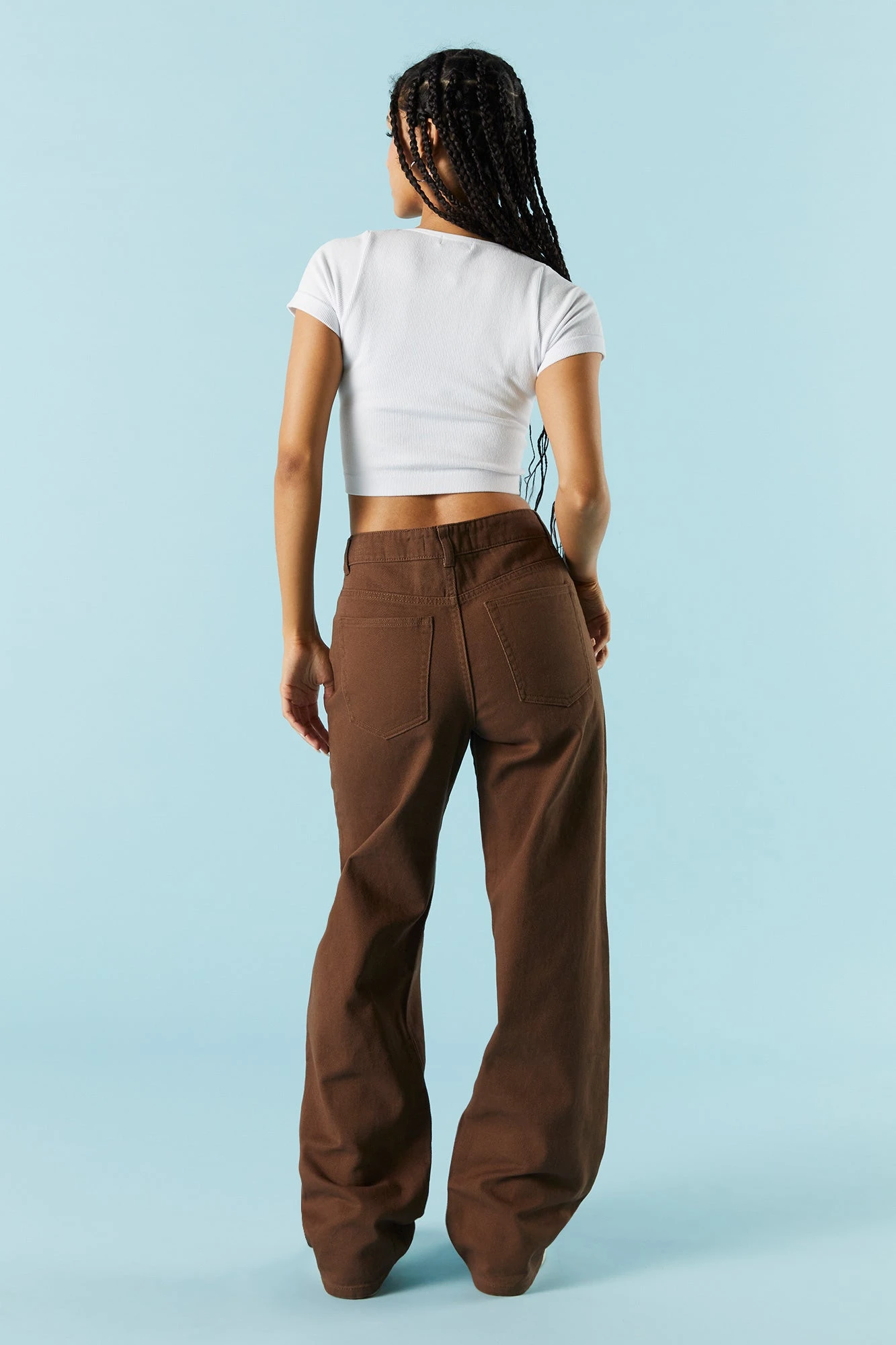 Brown High-Rise Osaka Bull Denim Baggy Jean 5 Brown High-Rise Osaka Bull Denim Baggy Jean - Image 3