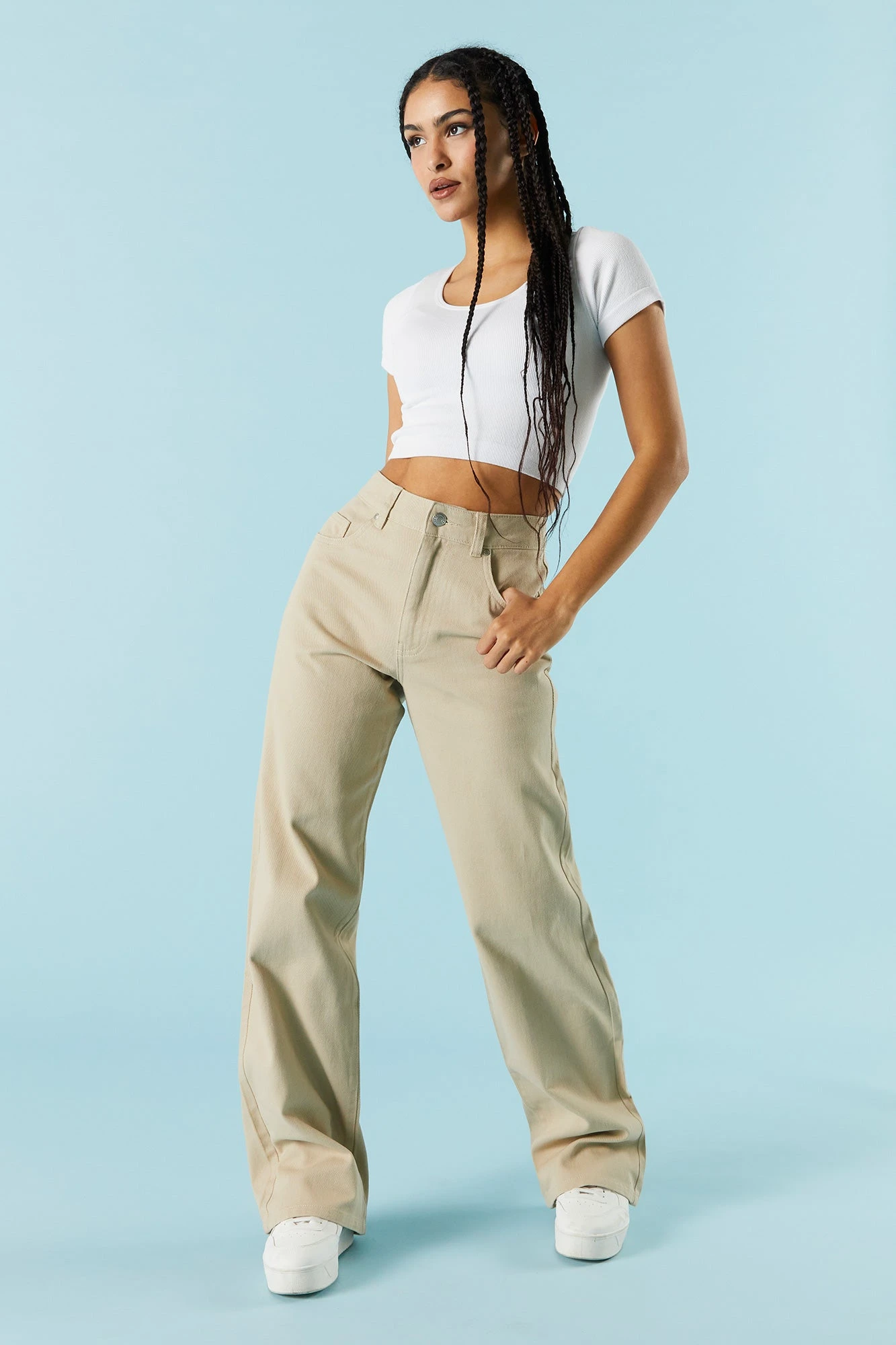 Tan High-Rise Osaka Bull Denim Baggy Jean 4 Tan High-Rise Osaka Bull Denim Baggy Jean - Image 2