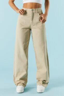 Tan High-Rise Osaka Bull Denim Baggy Jean 8 Tan High-Rise Osaka Bull Denim Baggy Jean -Mini Aura Shop 075665531000 24 1