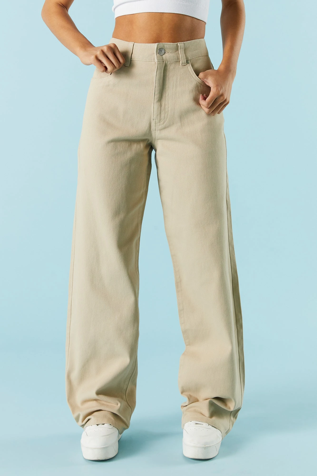 Tan High-Rise Osaka Bull Denim Baggy Jean 5 Tan High-Rise Osaka Bull Denim Baggy Jean - Image 3