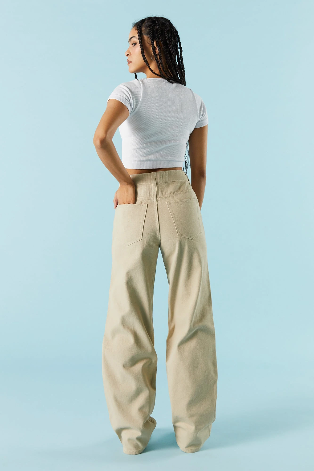 Tan High-Rise Osaka Bull Denim Baggy Jean 6 Tan High-Rise Osaka Bull Denim Baggy Jean - Image 4