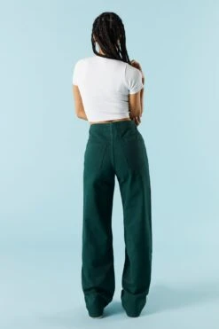 Green High-Rise Osaka Bull Denim Baggy Jean -Mini Aura Shop 075665531000 31 2