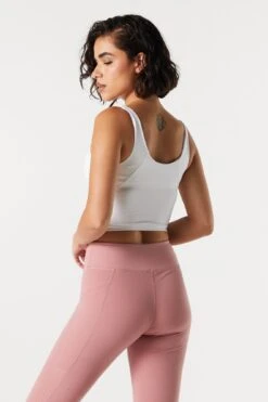 Scoop Neck Padded Active Tank -Mini Aura Shop 078603039407 10 1