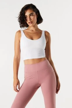 Scoop Neck Padded Active Tank -Mini Aura Shop 078603039407 10