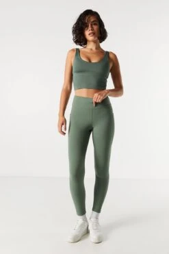 Scoop Neck Padded Active Tank -Mini Aura Shop 078603039407 30 2