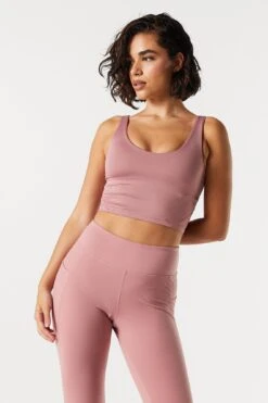 Scoop Neck Padded Active Tank -Mini Aura Shop 078603039407 66