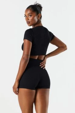 Sommer Ray Seamless Ribbed Active T-Shirt -Mini Aura Shop 078603569260 01 1 1