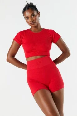 Sommer Ray Seamless Ribbed Active T-Shirt