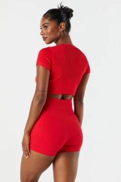 Sommer Ray Seamless Ribbed Active T-Shirt -Mini Aura Shop 078603569260 60 1 1