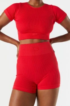 Sommer Ray Seamless Ribbed Active T-Shirt -Mini Aura Shop 078603569260 60 3 1