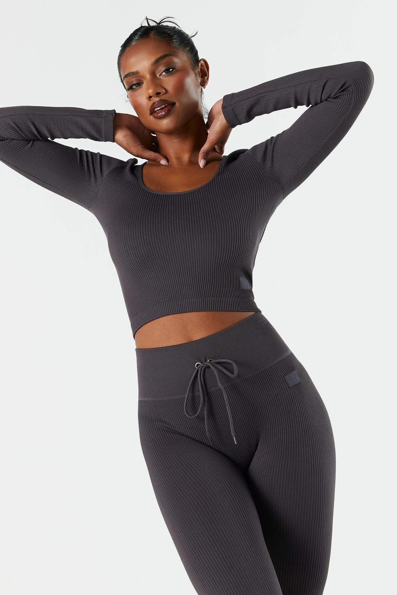 Sommer Ray Seamless Ribbed Long Sleeve Active Top 3 Sommer Ray Seamless Ribbed Long Sleeve Active Top