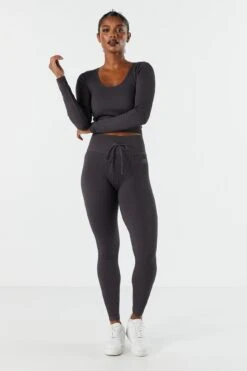 Sommer Ray Seamless Ribbed Long Sleeve Active Top 28 Sommer Ray Seamless Ribbed Long Sleeve Active Top -Mini Aura Shop 078603569261 05 2