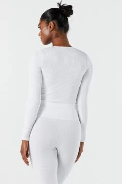 Sommer Ray Seamless Ribbed Long Sleeve Active Top 31 Sommer Ray Seamless Ribbed Long Sleeve Active Top -Mini Aura Shop 078603569261 10 1