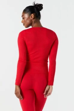 Sommer Ray Seamless Ribbed Long Sleeve Active Top 39 Sommer Ray Seamless Ribbed Long Sleeve Active Top -Mini Aura Shop 078603569261 60 1