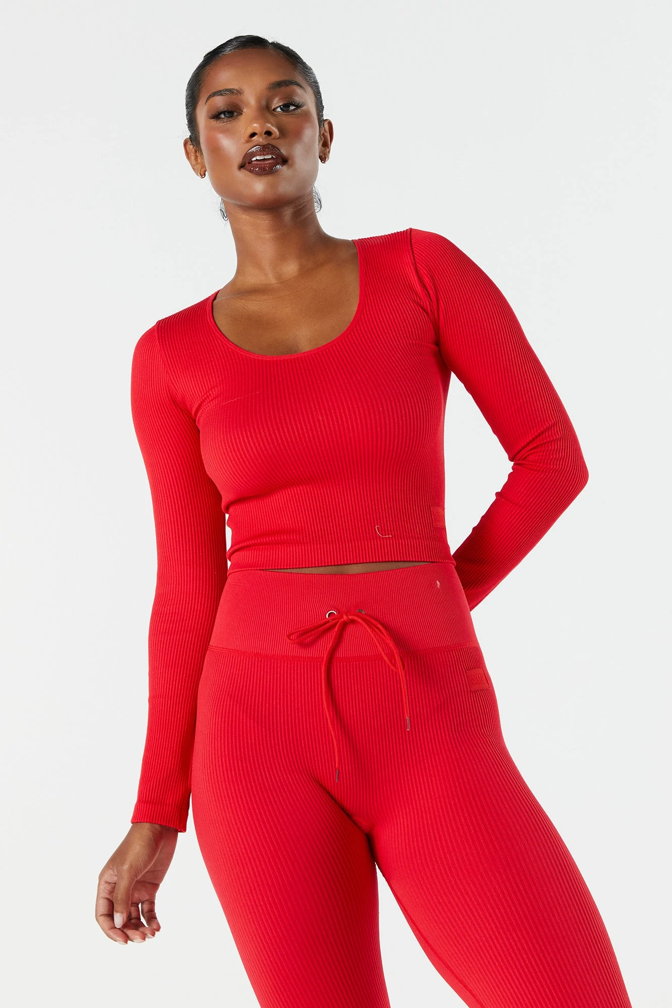 Sommer Ray Seamless Ribbed Long Sleeve Active Top 19 Sommer Ray Seamless Ribbed Long Sleeve Active Top - Image 17