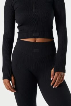 Sommer Ray Seamless Ribbed Quarter Zip Active Top 29 Sommer Ray Seamless Ribbed Quarter Zip Active Top -Mini Aura Shop 078603569262 01 3