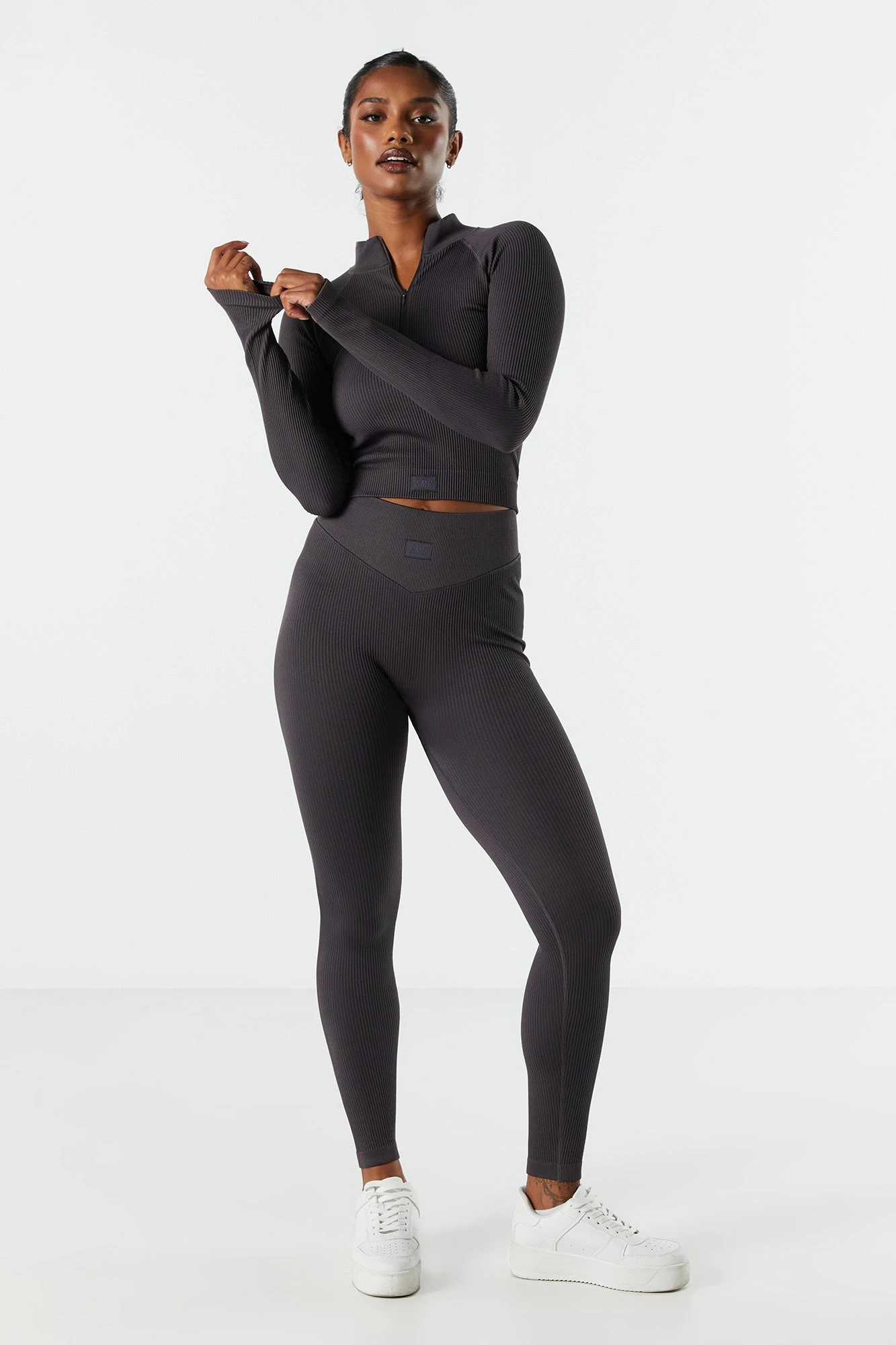 Sommer Ray Seamless Ribbed Quarter Zip Active Top 6 Sommer Ray Seamless Ribbed Quarter Zip Active Top - Image 4