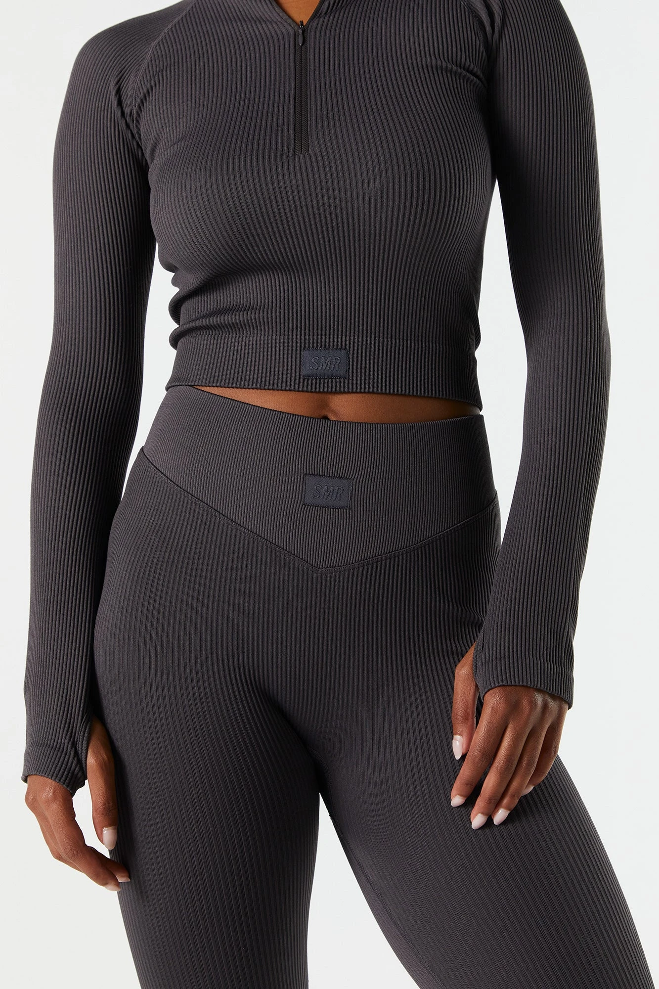Sommer Ray Seamless Ribbed Quarter Zip Active Top 5 Sommer Ray Seamless Ribbed Quarter Zip Active Top - Image 3