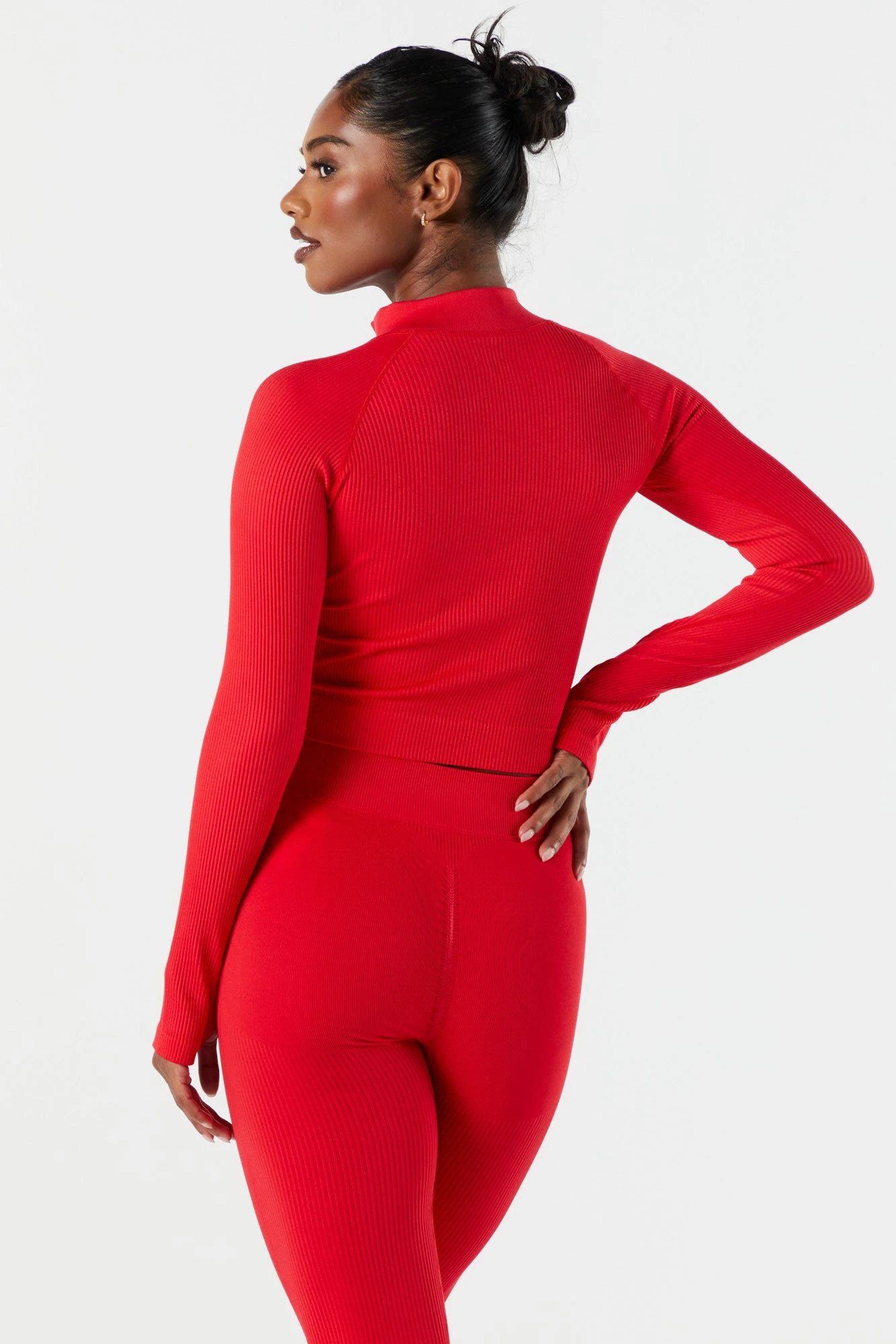 Sommer Ray Seamless Ribbed Quarter Zip Active Top 20 Sommer Ray Seamless Ribbed Quarter Zip Active Top - Image 18