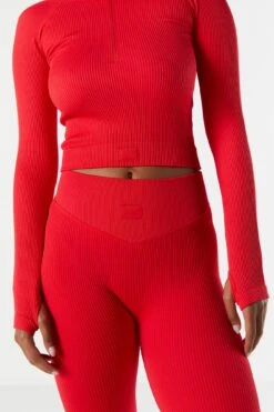 Sommer Ray Seamless Ribbed Quarter Zip Active Top 41 Sommer Ray Seamless Ribbed Quarter Zip Active Top -Mini Aura Shop 078603569262 60 3