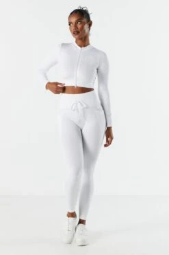 Sommer Ray Seamless Ribbed Zip-Up Active Top -Mini Aura Shop 078603569263 10 2