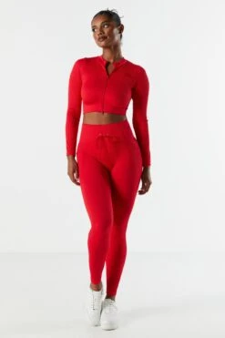 Sommer Ray Seamless Ribbed Zip-Up Active Top -Mini Aura Shop 078603569263 60 2