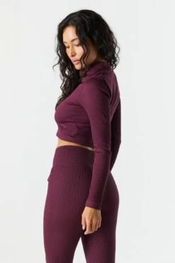 Sommer Ray Seamless Active Ribbed Zip Top -Mini Aura Shop 078648028981 84 1 44cd5c50 485d 4c22 aa70 da0064b0b564