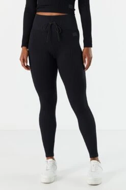 Sommer Ray Seamless Ribbed Self Tie Active Legging -Mini Aura Shop 078703569259 01 1