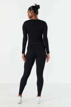 Sommer Ray Seamless Ribbed Self Tie Active Legging 20 Sommer Ray Seamless Ribbed Self Tie Active Legging -Mini Aura Shop 078703569259 01 2 1