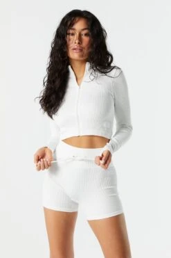 Sommer Ray Seamless Ribbed Active Tie Shortie -Mini Aura Shop 078748028978 10