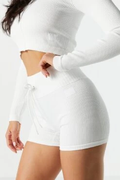Sommer Ray Seamless Ribbed Active Tie Shortie 23 Sommer Ray Seamless Ribbed Active Tie Shortie -Mini Aura Shop 078748028978 10 3 1