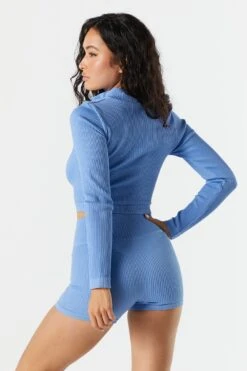 Sommer Ray Seamless Active Ribbed Tie Shortie -Mini Aura Shop 078748028978 40 1