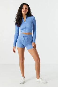 Sommer Ray Seamless Active Ribbed Tie Shortie -Mini Aura Shop 078748028978 40 2 1