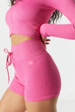 Sommer Ray Seamless Active Ribbed Tie Shortie -Mini Aura Shop 078748028978 66 3