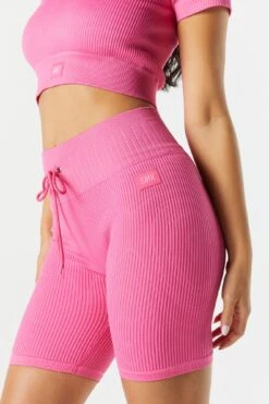 Sommer Ray Seamless Active Ribbed Tie Short -Mini Aura Shop 078748028979 66 3 1