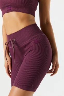 Sommer Ray Seamless Active Ribbed Tie Short -Mini Aura Shop 078748028979 84 3 1