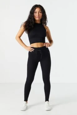 Sommer Ray Seamless Ribbed Active Tie Legging 18 Sommer Ray Seamless Ribbed Active Tie Legging -Mini Aura Shop 078748028980 01