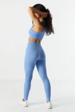 Sommer Ray Seamless Active Ribbed Tie Legging -Mini Aura Shop 078748028980 40 3