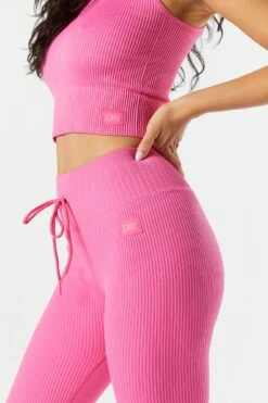 Sommer Ray Seamless Active Ribbed Tie Legging -Mini Aura Shop 078748028980 66 3