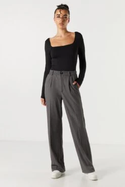 Contour Square Neck Long Sleeve Bodysuit -Mini Aura Shop 079003039232 01 4