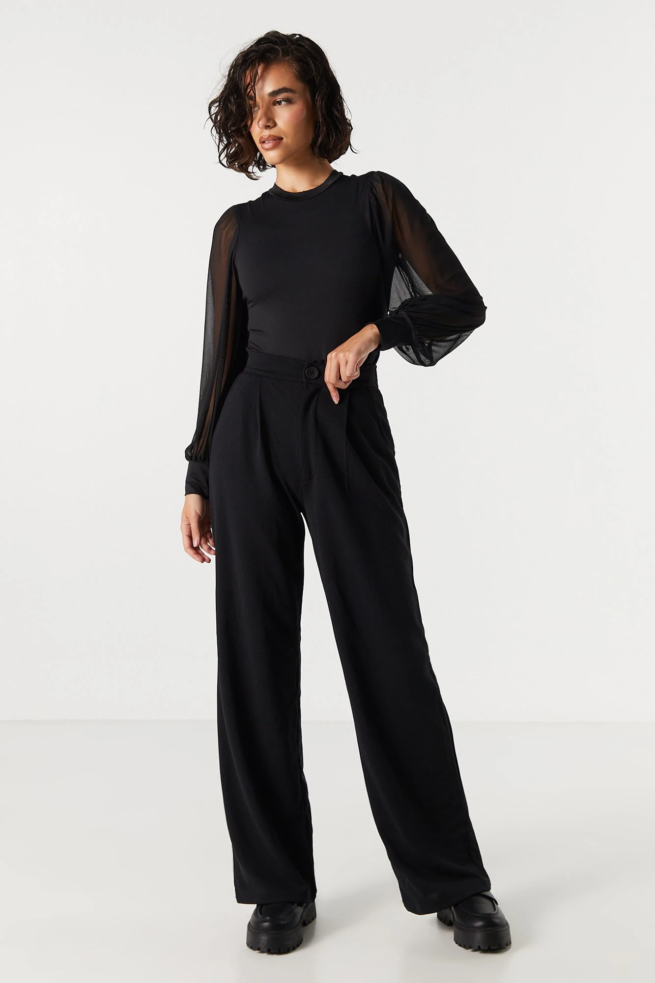 Contour Mesh Sleeve Bodysuit 7 Contour Mesh Sleeve Bodysuit - Image 5