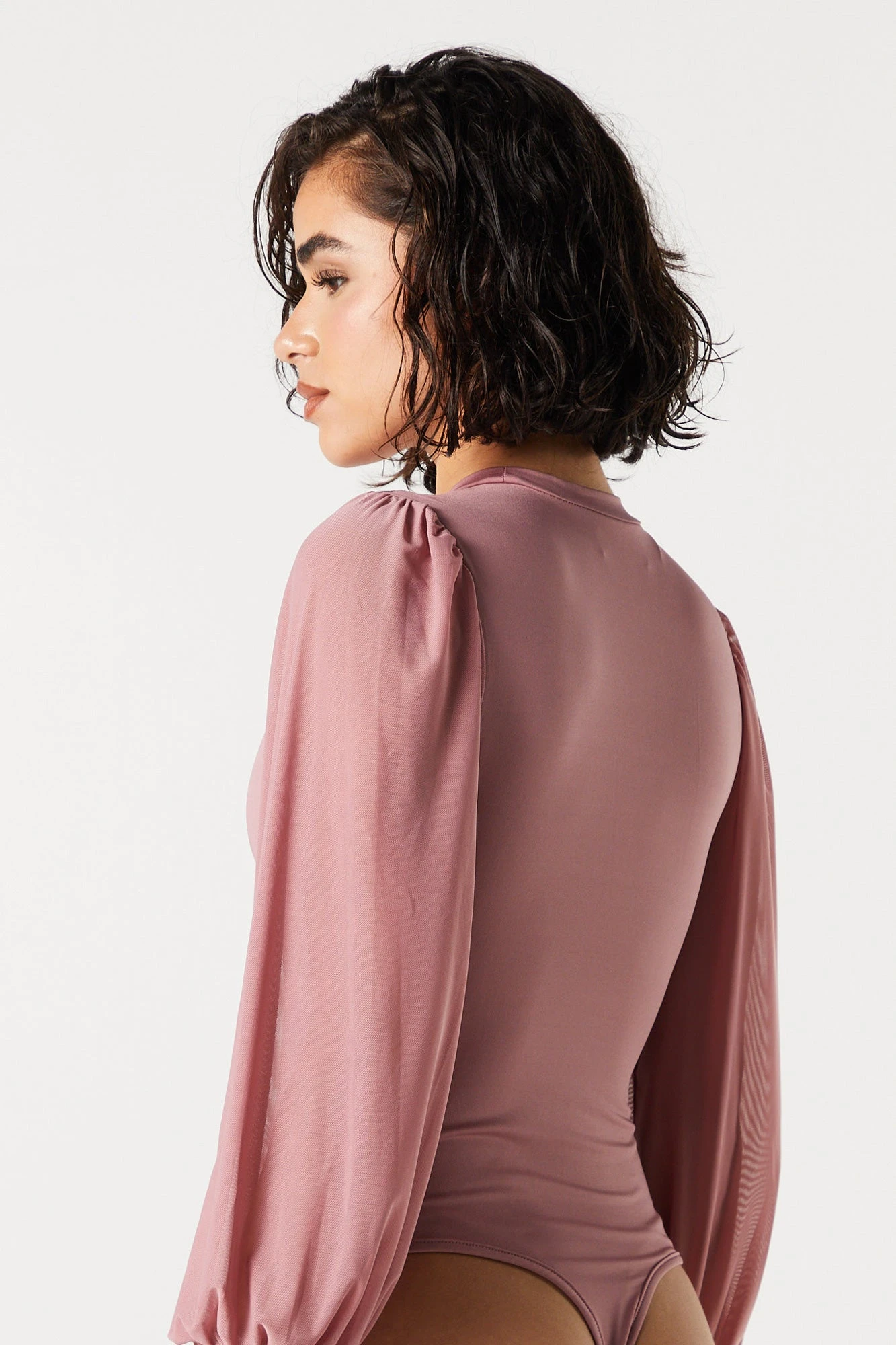 Contour Mesh Sleeve Bodysuit 16 Contour Mesh Sleeve Bodysuit - Image 14