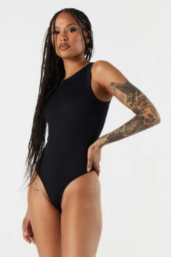 Seamless Ribbed Crewneck Bodysuit 29 Seamless Ribbed Crewneck Bodysuit -Mini Aura Shop 079048029274 01 2